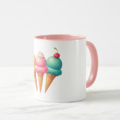 Mug Glace colorée (Devant droit)