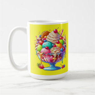 Mug Glace Colorée Sundae – Illustrations de Mignon Des