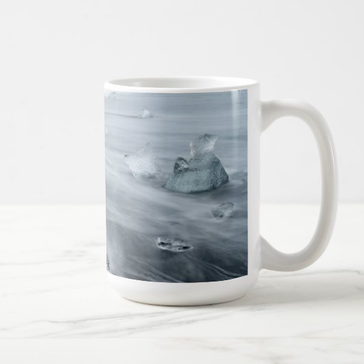Mug Glace et eau sur une plage, Islande (Droite)