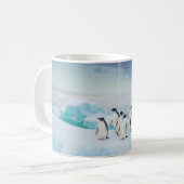 Mug Glace et neige | Adelie Penguins Antarctique (Devant gauche)