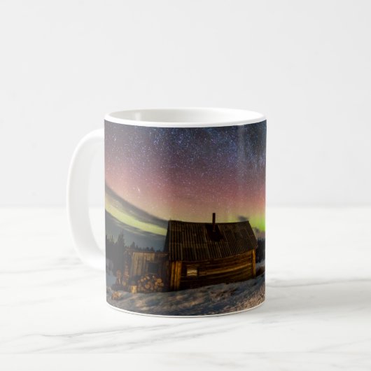 Mug Glace et neige | Aurora Polaris Murmansk, Islande (Devant gauche)