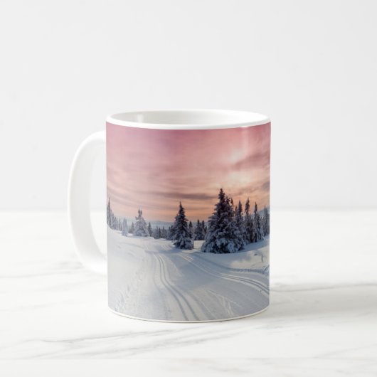 Mug Glace et neige | Lillehammer, Norvège (Devant gauche)