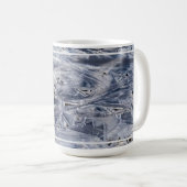 Mug Glace et non pas de la glace avec bordure (Devant droit)