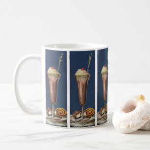 Mug Glace vintage, crème fouettée et cerise