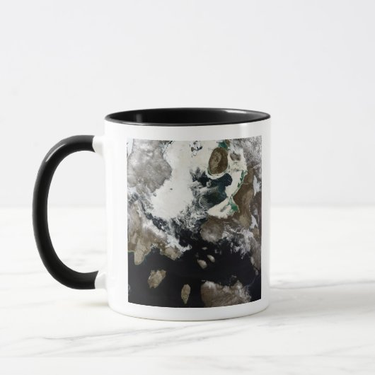 Mug Glaces de mer et sédiments visibles au Nunavut, Ca (Gauche)