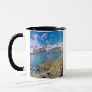 Mug Glaciers et yacht à voile en arrière-plan