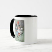 Mug Gladness de NoëlLes enfants de patinage sur glace (Devant gauche)