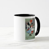 Mug Gladness de NoëlLes enfants de patinage sur glace (Devant droit)