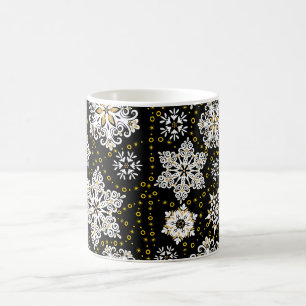 Mug Glam aux flocons dorés de minuit