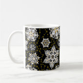 Mug Glam aux flocons dorés de minuit (Gauche)