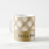 Mug Glam Champagne Gold Glitzy Diamants (Devant gauche)