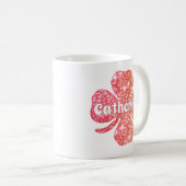 Mug Glam Girly Red Parties scintillant Lucky Clover No (Devant droit)