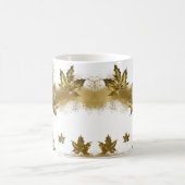 Mug Glam Gold Érables Abstrait Arbre de Noël (Centre)