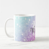 Mug Glam Iridescente Parties scintillant colorée perso (Gauche)