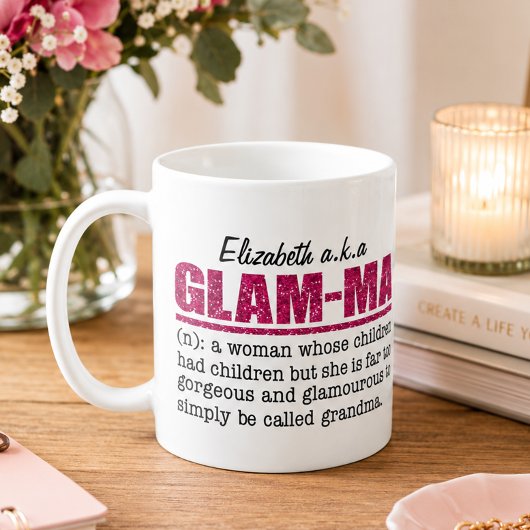 Mug Glam Ma rose - Grand-mère