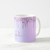 Mug Glam Purple Parties scintillant Drives Élégant Mon (Devant droit)