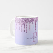 Mug Glam Purple Parties scintillant Drives Élégant Mon (Devant gauche)