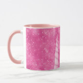 Mug Glam rose étincelle Unicorne Anniversaire (Gauche)