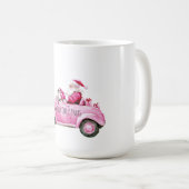 Mug Glam Santa Pink Car Christmas (Devant droit)