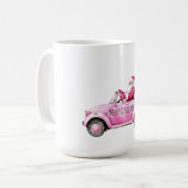 Mug Glam Santa Pink Car Christmas (Devant gauche)