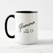 Mug Glamma Date de création Famille Moderne (Gauche)