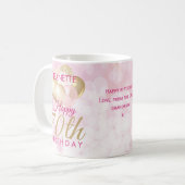 Mug Glamorous 70th Birthday Balloon (Devant gauche)