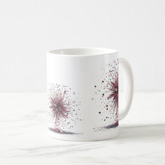 Mug Glamorous Crystal Explosion Modern Black Classic  (Devant droit)