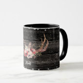Mug Glamour de Campagne Rustique Fleurs & Bois de Cerf (Devant droit)