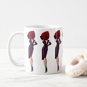 Mug Glamour de fille rétro vintage pin-up