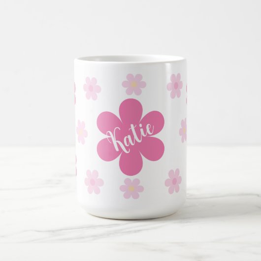 Mug Glamour Fleur Rose- (Centre)