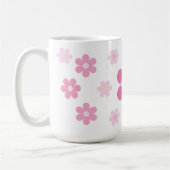 Mug Glamour Fleur Rose- (Gauche)