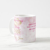 Mug Glamour Grandgirl 16e Anniversaire Ballons (Devant gauche)