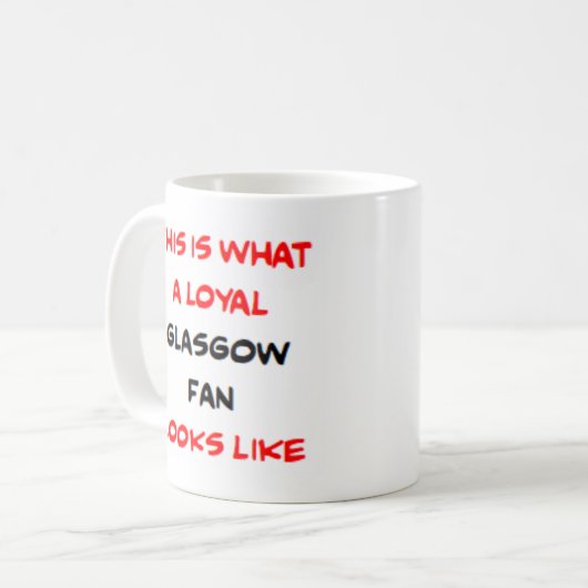 Mug glasgow fan, loyal (Devant gauche)