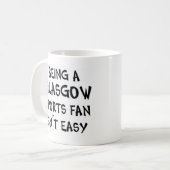 Mug glasgow sports fan, being (Devant gauche)