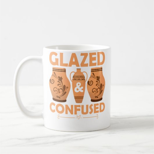 Mug Glazed  Confused Ceramics Artist Pottery (Gauche)