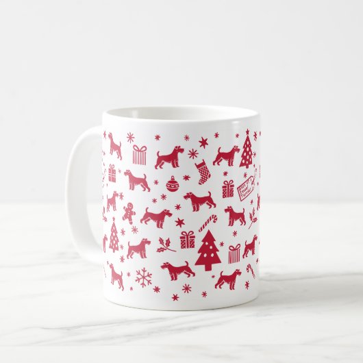 Mug Glen of Imaal Terrier Design de Noël (Devant gauche)