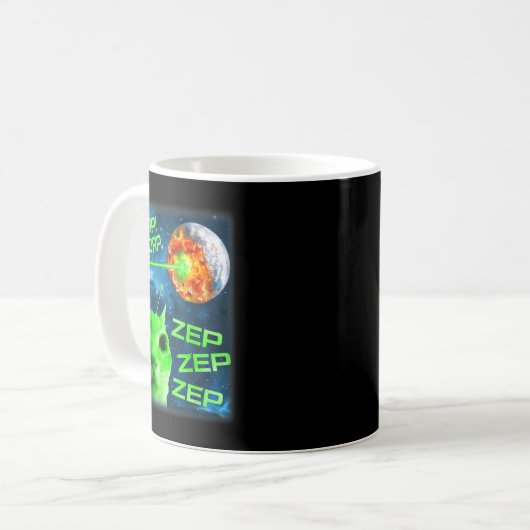 Mug Glerp Glorp Funny Alien Cat Brainrot Meme (Devant gauche)
