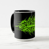 Mug Glitch Pixel Code Fish  (Devant gauche)