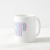 Mug Glitch Pixel "SIP" Conception de café (Devant droit)