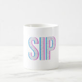 Mug Glitch Pixel "SIP" Conception de café (Centre)