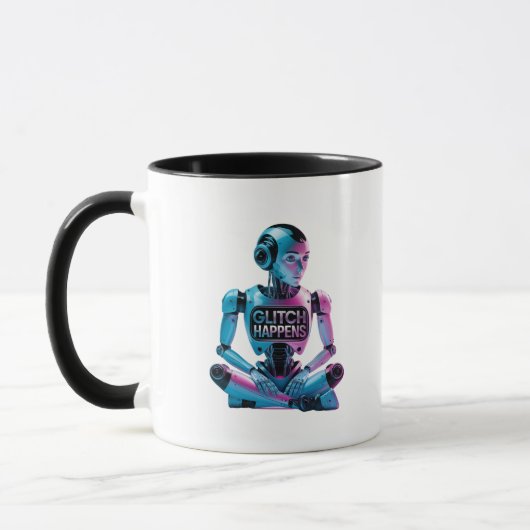 Mug ❤️ GLITCH SE PASSE ! Amusant Ai Chatbot Mèmes de c (Gauche)