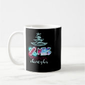 Mug Glitter Glow Tree Blue And Red Xmas Tygraphy Toddl (Gauche)
