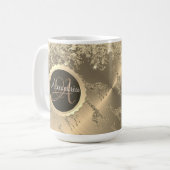 Mug Glitterie Giraffes sur Glitzy Gold (Devant gauche)
