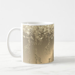 Mug Glitterie Giraffes sur Glitzy Gold