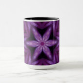 Mug Glitterie Purple Kaleidoscope Coeurs Gradient (Centre)