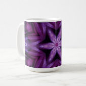 Mug Glitterie Purple Kaleidoscope Coeurs Gradient (Devant gauche)