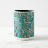 Mug Glittery Aqua Peinture Strots Boss Lady (Centre)