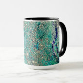 Mug Glittery Aqua Peinture Strots Boss Lady (Devant droit)