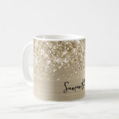 Mug Glittery Pale Gold Glam Name (Devant gauche)