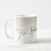 Mug Glitz en marbre or et blanc (Gauche)